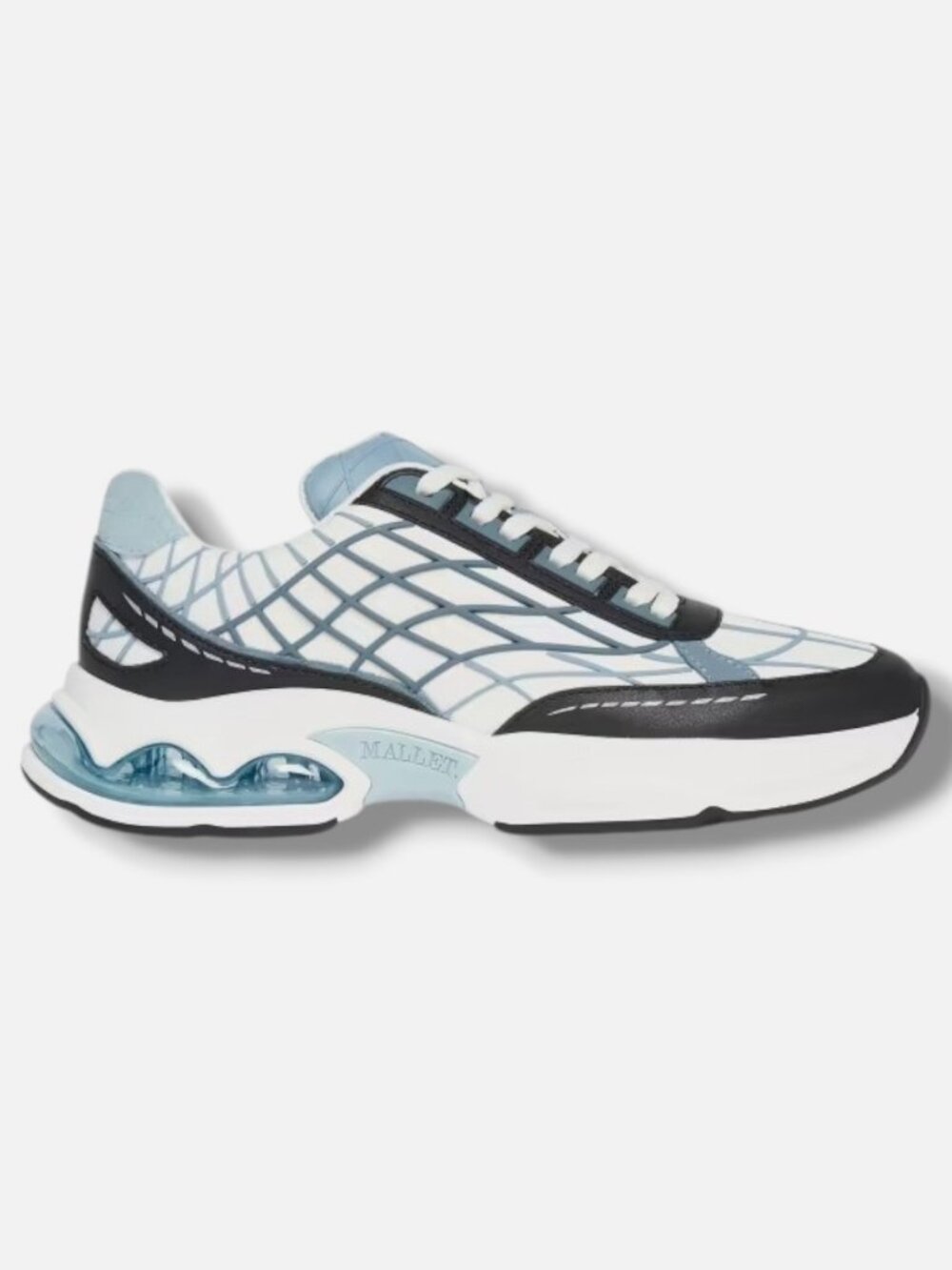 Mallet Men's Blue Neptune Lace-Up Sneakers Shoes Size EU:42 US:9